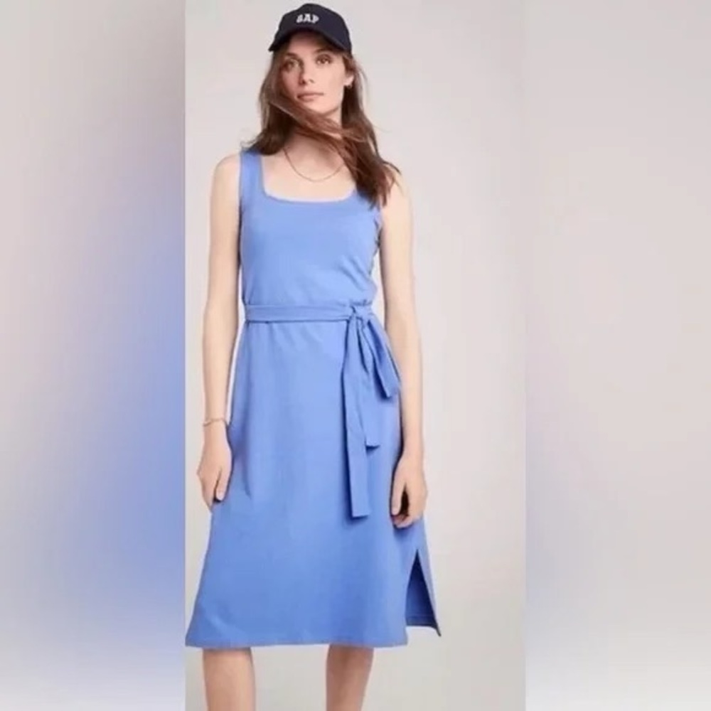 Light Blue Dress Square Neck Sleeveless- NWT